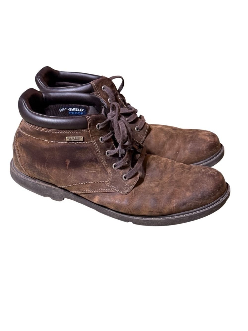 Rockport Men’s Storm Surge Hydro-Shield Waterproof Brown Leather Boots Size 11